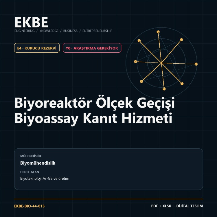 Biyoreaktör Ölçek Geçişi Biyoassay Kanıt Hizmeti