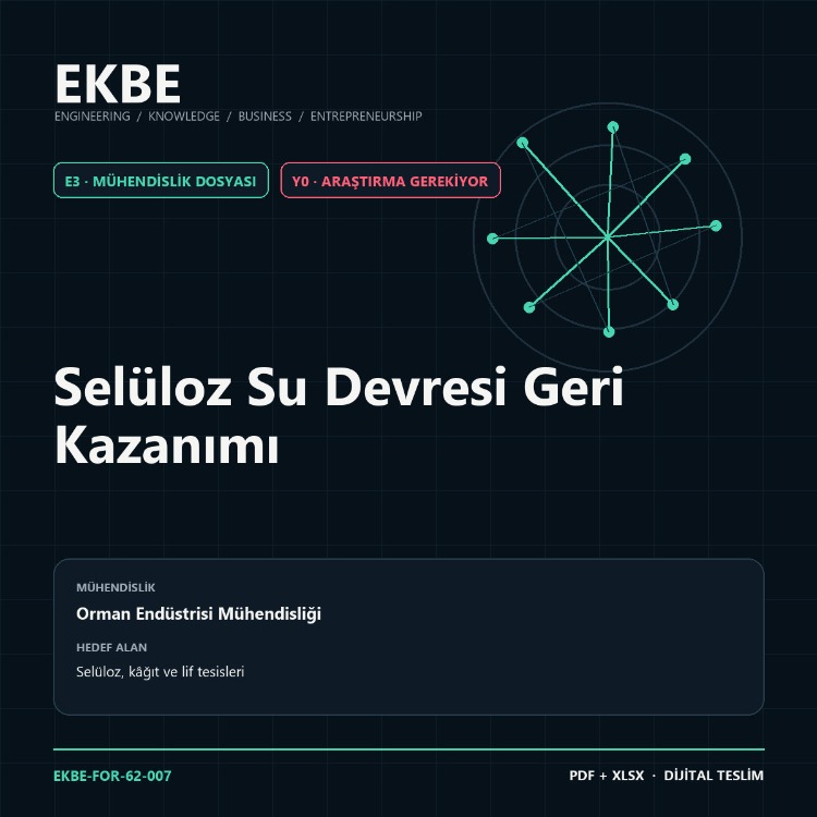 Selüloz Su Devresi Geri Kazanımı