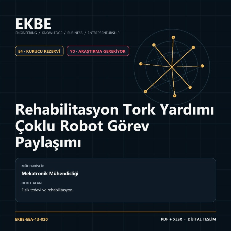 Rehabilitasyon Tork Yardımı Çoklu Robot Görev Paylaşımı