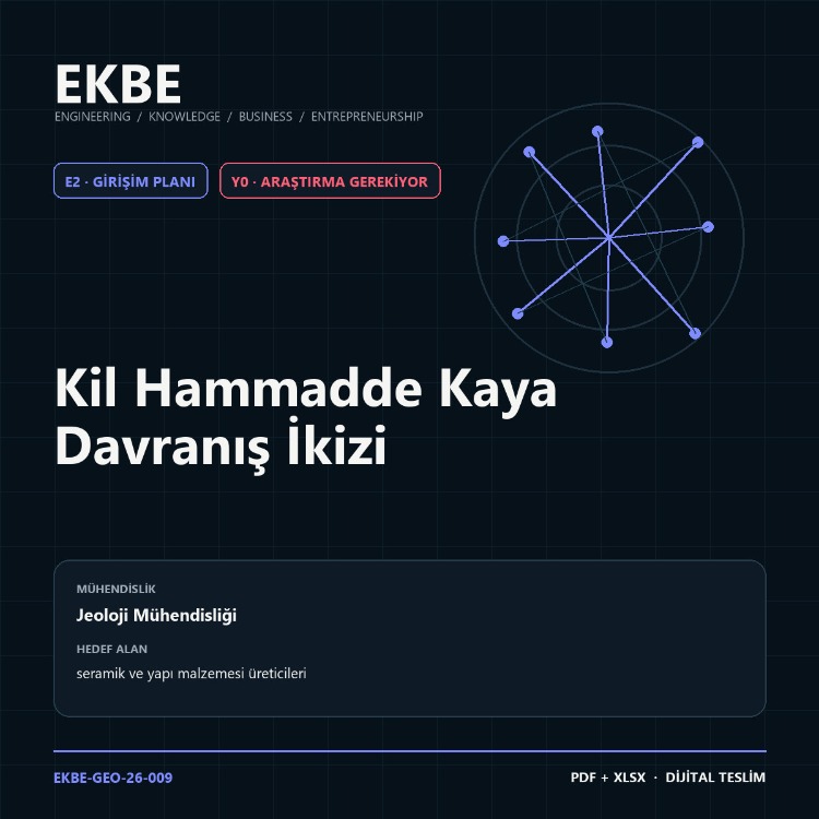 Kil Hammadde Kaya Davranış İkizi