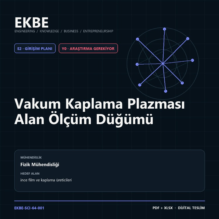 Vakum Kaplama Plazması Alan Ölçüm Düğümü