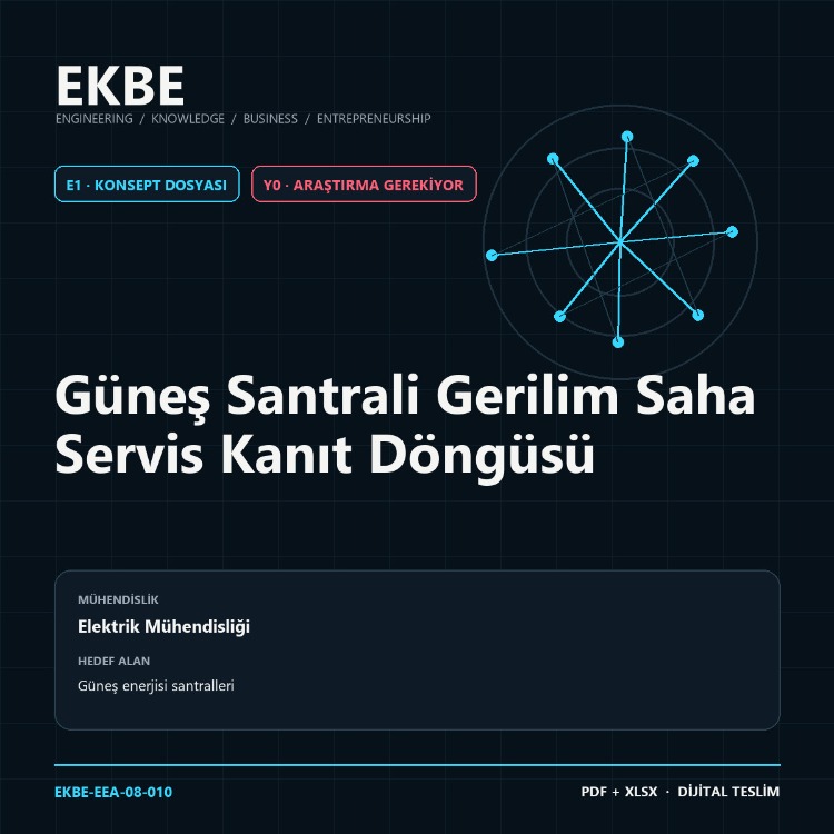 Güneş Santrali Gerilim Saha Servis Kanıt Döngüsü