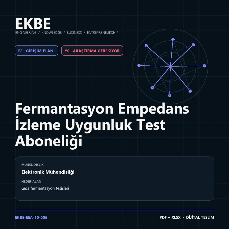 Fermantasyon Empedans İzleme Uygunluk Test Aboneliği