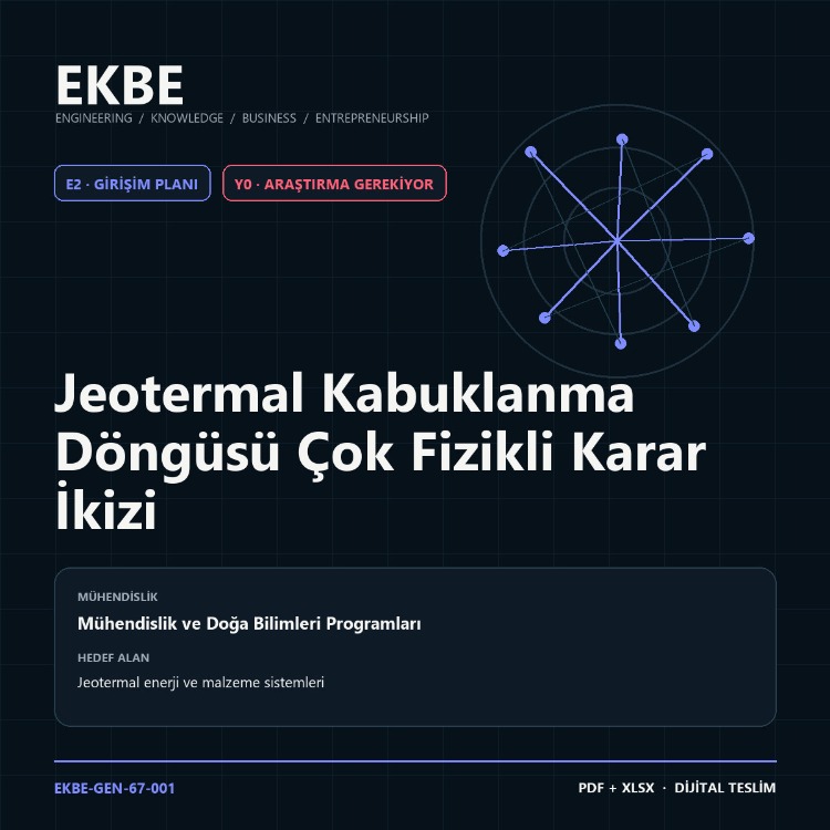 Jeotermal Kabuklanma Döngüsü Çok Fizikli Karar İkizi
