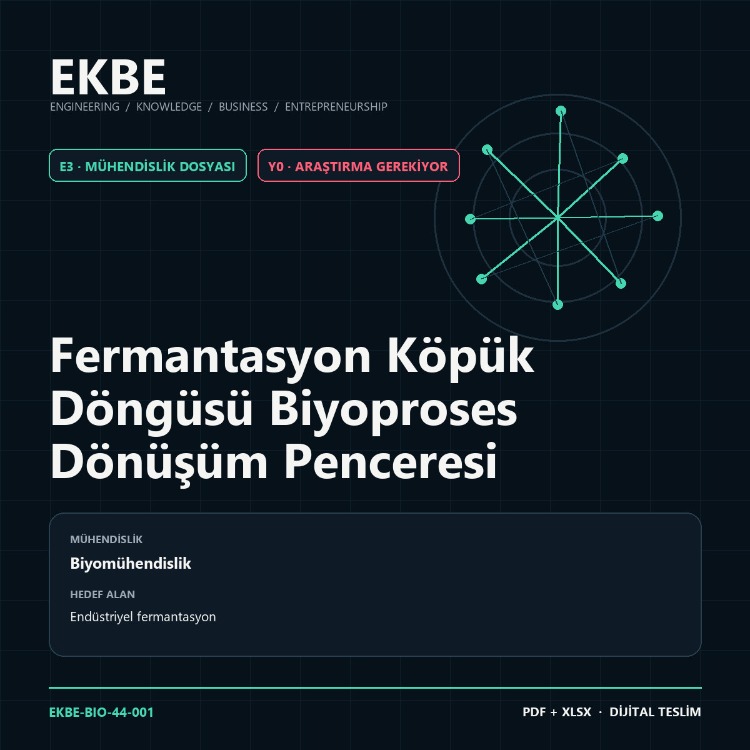 Fermantasyon Köpük Döngüsü Biyoproses Dönüşüm Penceresi