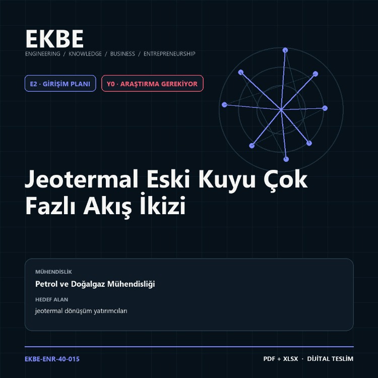 Jeotermal Eski Kuyu Çok Fazlı Akış İkizi