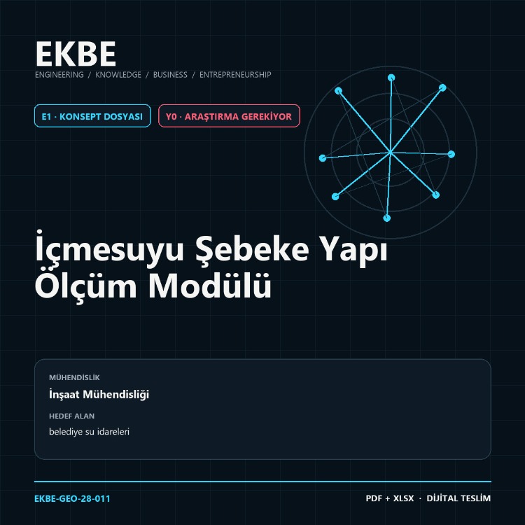 İçmesuyu Şebeke Yapı Ölçüm Modülü