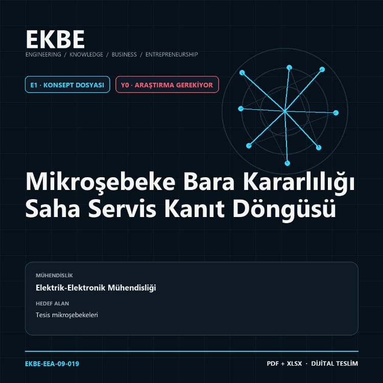 Mikroşebeke Bara Kararlılığı Saha Servis Kanıt Döngüsü