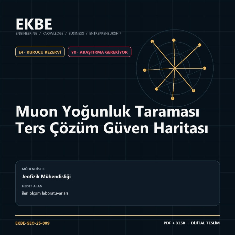 Muon Yoğunluk Taraması Ters Çözüm Güven Haritası