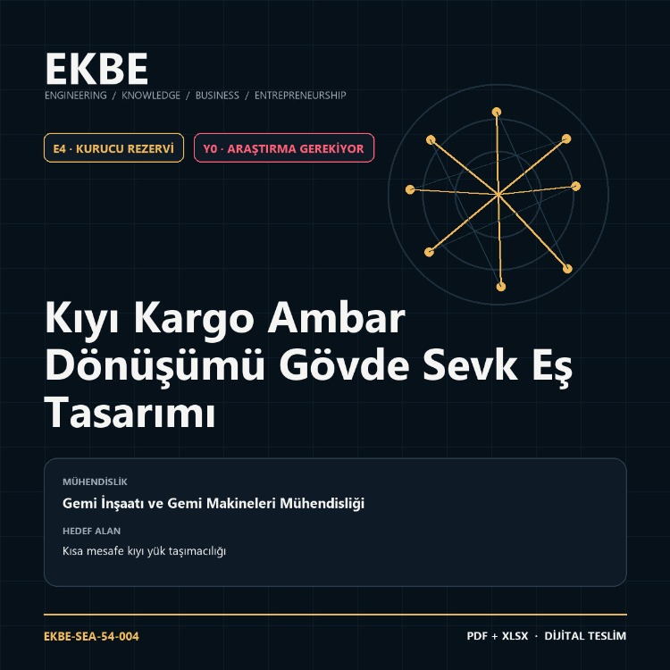 Kıyı Kargo Ambar Dönüşümü Gövde Sevk Eş Tasarımı