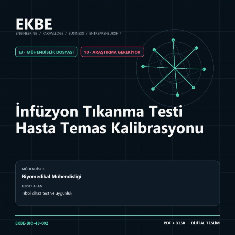 İnfüzyon Tıkanma Testi Hasta Temas Kalibrasyonu