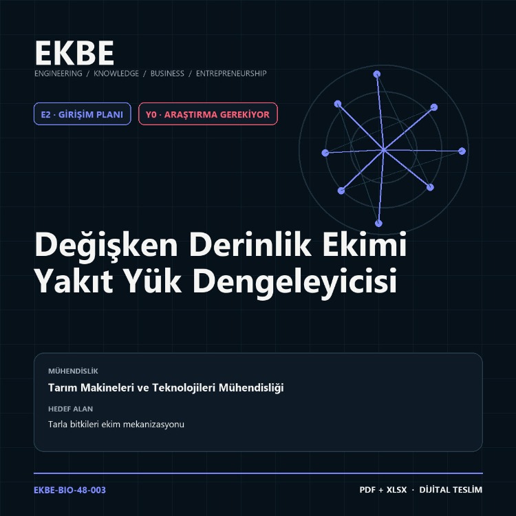 Değişken Derinlik Ekimi Yakıt Yük Dengeleyicisi
