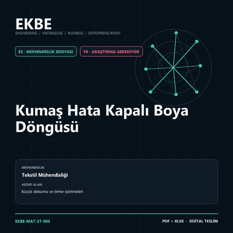 Kumaş Hata Kapalı Boya Döngüsü
