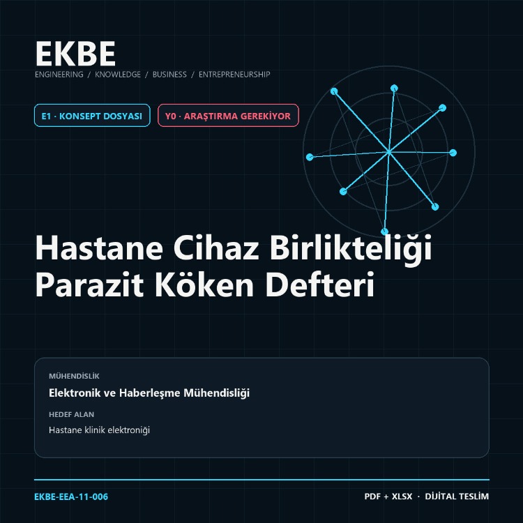 Hastane Cihaz Birlikteliği Parazit Köken Defteri