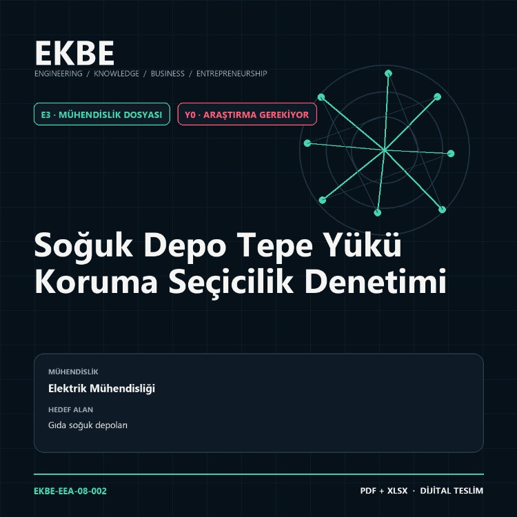 Soğuk Depo Tepe Yükü Koruma Seçicilik Denetimi