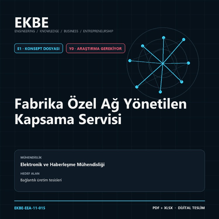 Fabrika Özel Ağ Yönetilen Kapsama Servisi
