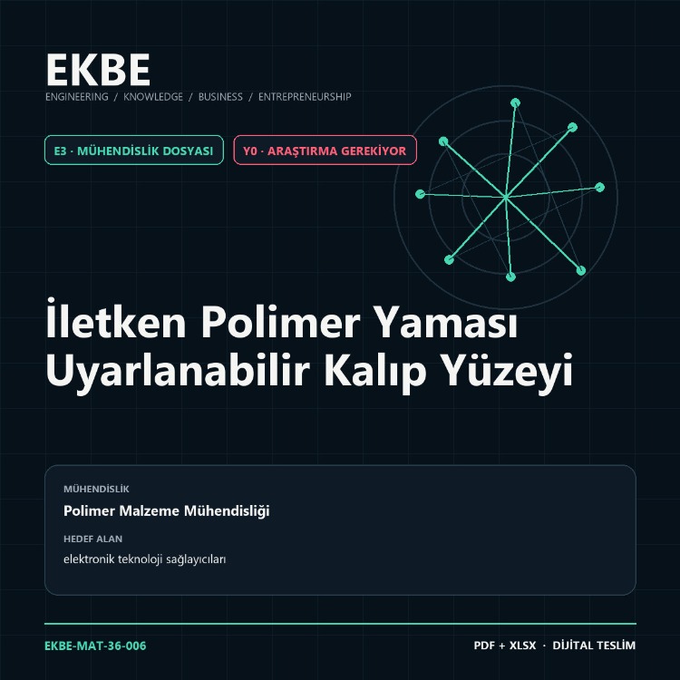 İletken Polimer Yaması Uyarlanabilir Kalıp Yüzeyi