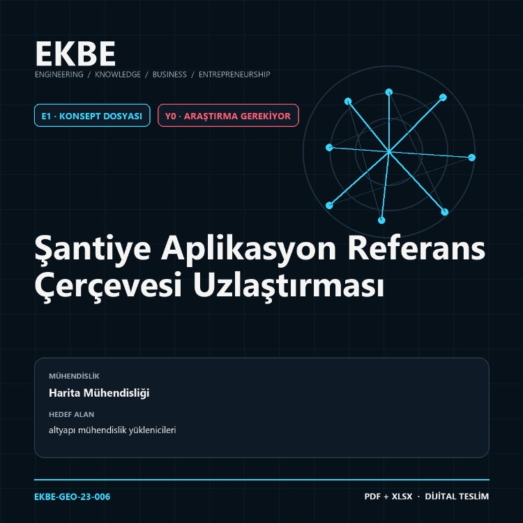 Şantiye Aplikasyon Referans Çerçevesi Uzlaştırması