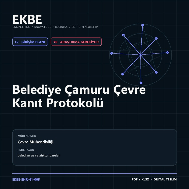 Belediye Çamuru Çevre Kanıt Protokolü