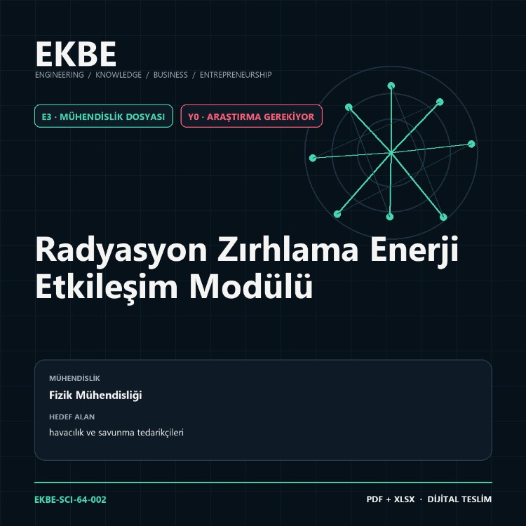 Radyasyon Zırhlama Enerji Etkileşim Modülü
