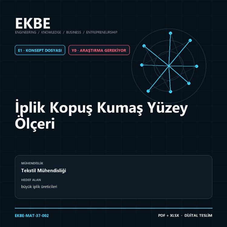 İplik Kopuş Kumaş Yüzey Ölçeri