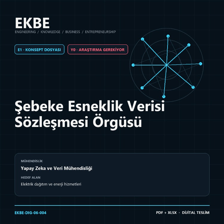 Şebeke Esneklik Verisi Sözleşmesi Örgüsü