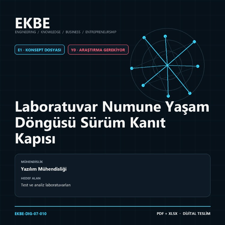 Laboratuvar Numune Yaşam Döngüsü Sürüm Kanıt Kapısı