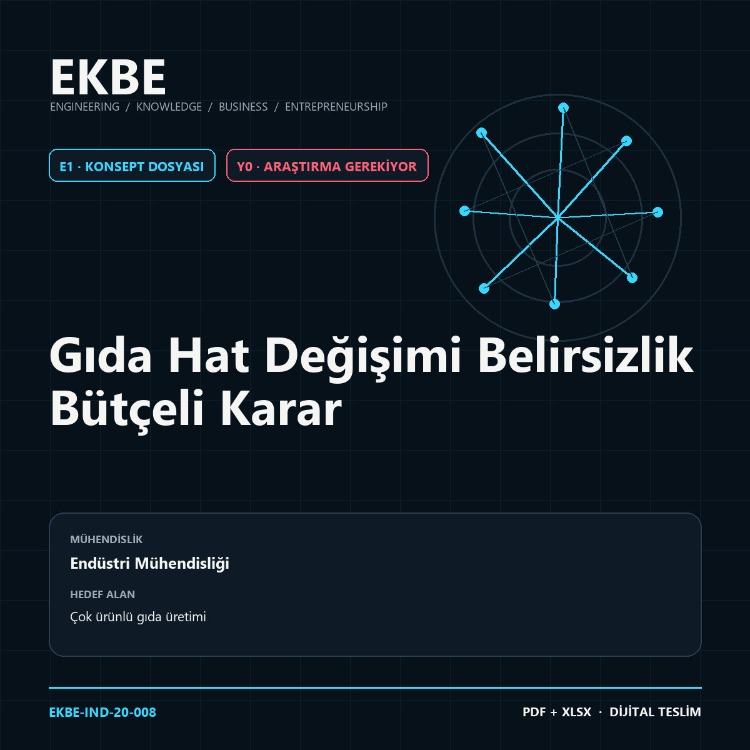 Gıda Hat Değişimi Belirsizlik Bütçeli Karar