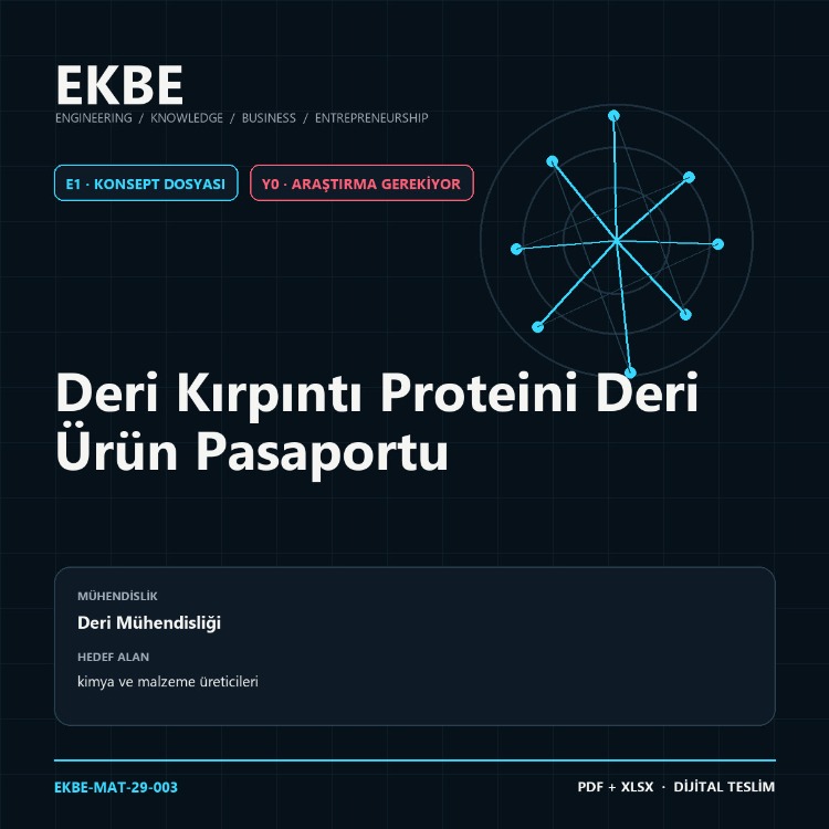 Deri Kırpıntı Proteini Deri Ürün Pasaportu