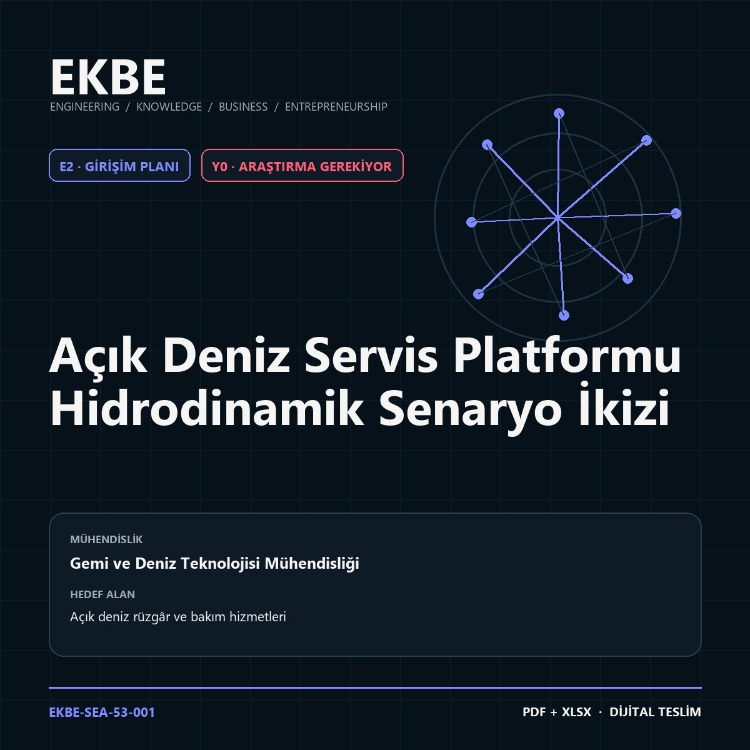 Açık Deniz Servis Platformu Hidrodinamik Senaryo İkizi