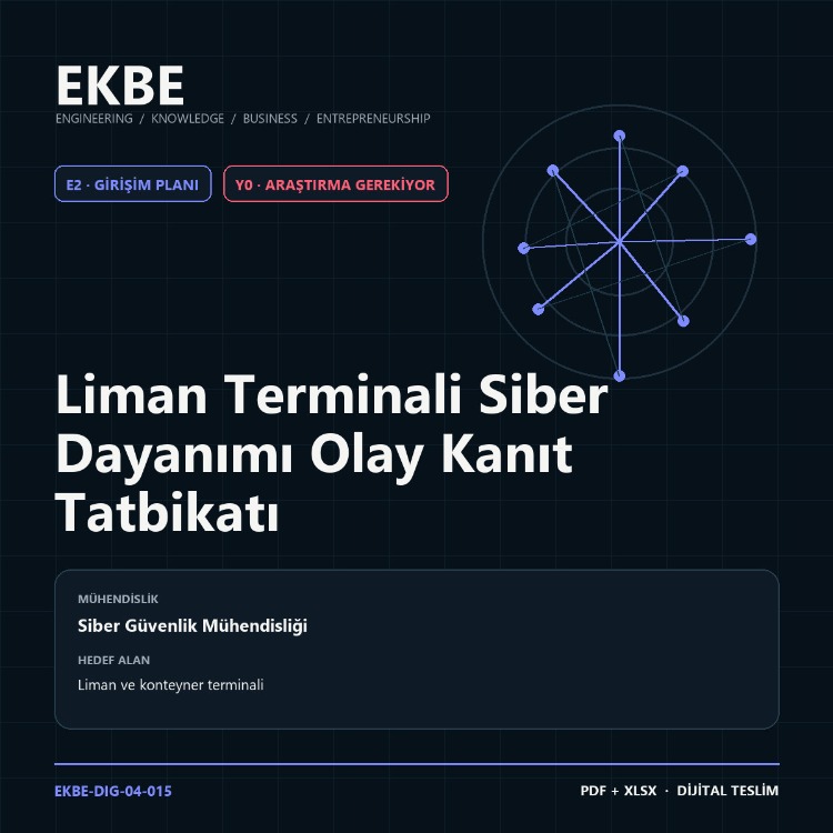 Liman Terminali Siber Dayanımı Olay Kanıt Tatbikatı