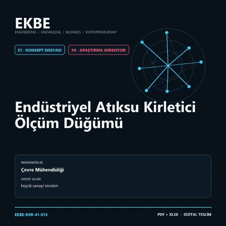 Endüstriyel Atıksu Kirletici Ölçüm Düğümü