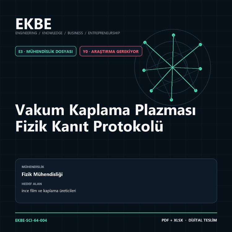 Vakum Kaplama Plazması Fizik Kanıt Protokolü