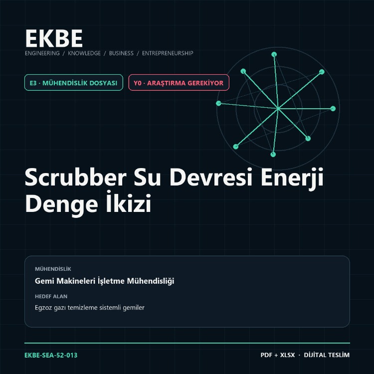 Scrubber Su Devresi Enerji Denge İkizi