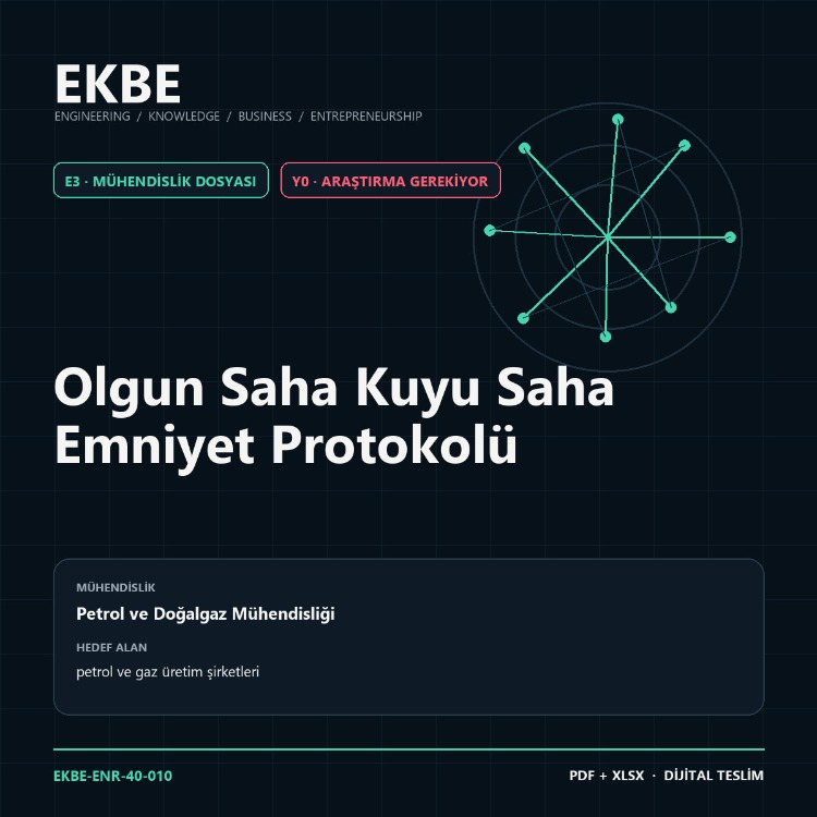 Olgun Saha Kuyu Saha Emniyet Protokolü