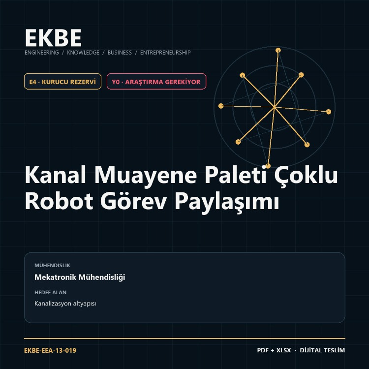 Kanal Muayene Paleti Çoklu Robot Görev Paylaşımı