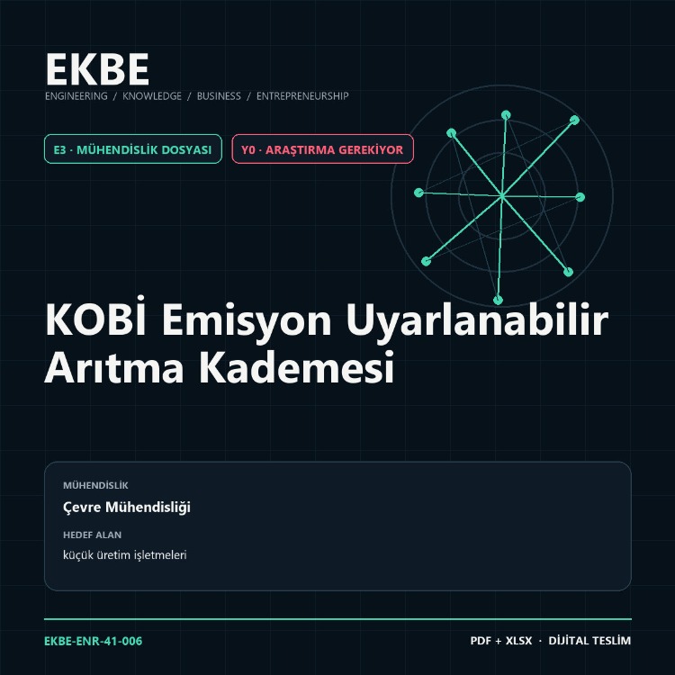 KOBİ Emisyon Uyarlanabilir Arıtma Kademesi