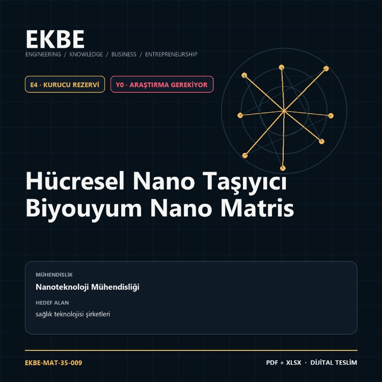 Hücresel Nano Taşıyıcı Biyouyum Nano Matris