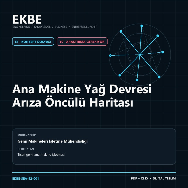 Ana Makine Yağ Devresi Arıza Öncülü Haritası