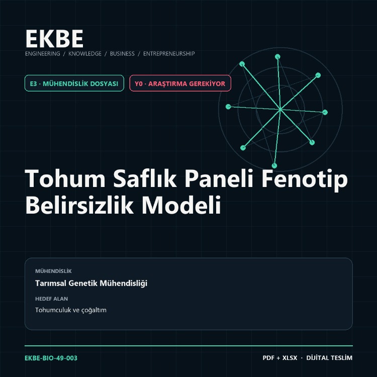 Tohum Saflık Paneli Fenotip Belirsizlik Modeli