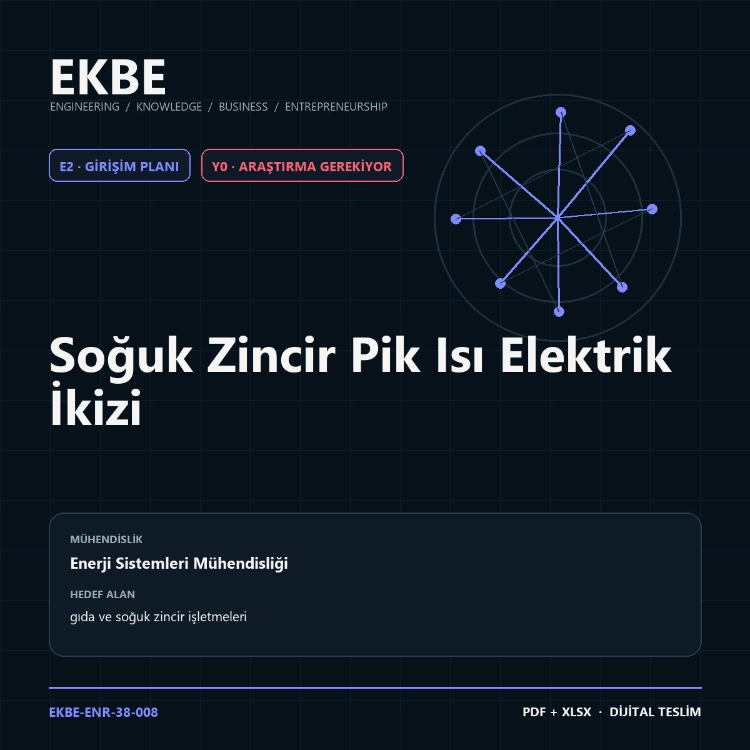 Soğuk Zincir Pik Isı Elektrik İkizi