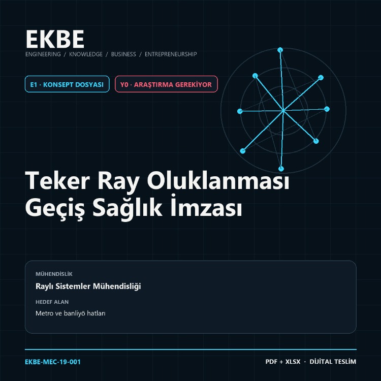 Teker Ray Oluklanması Geçiş Sağlık İmzası