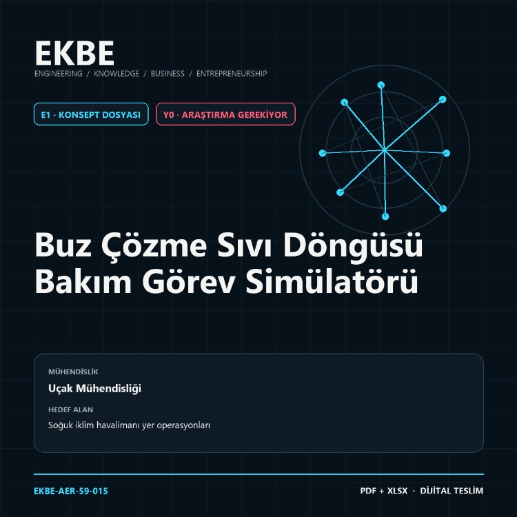 Buz Çözme Sıvı Döngüsü Bakım Görev Simülatörü