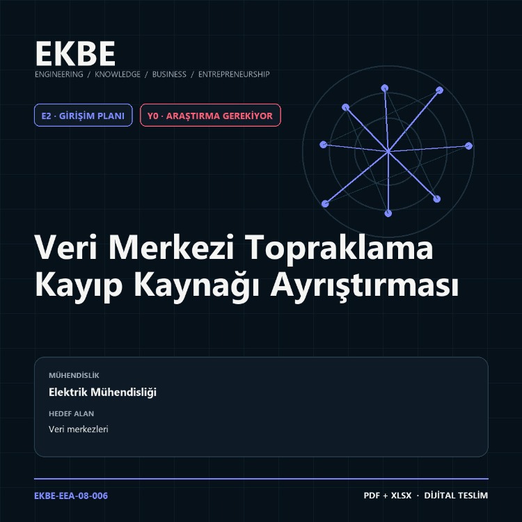 Veri Merkezi Topraklama Kayıp Kaynağı Ayrıştırması
