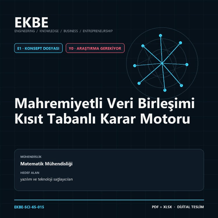 Mahremiyetli Veri Birleşimi Kısıt Tabanlı Karar Motoru