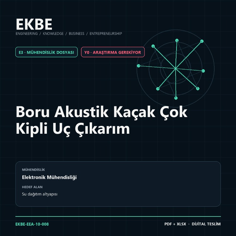 Boru Akustik Kaçak Çok Kipli Uç Çıkarım
