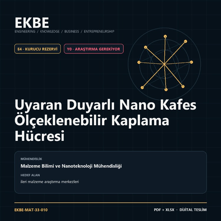 Uyaran Duyarlı Nano Kafes Ölçeklenebilir Kaplama Hücresi