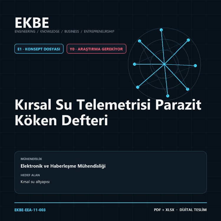 Kırsal Su Telemetrisi Parazit Köken Defteri