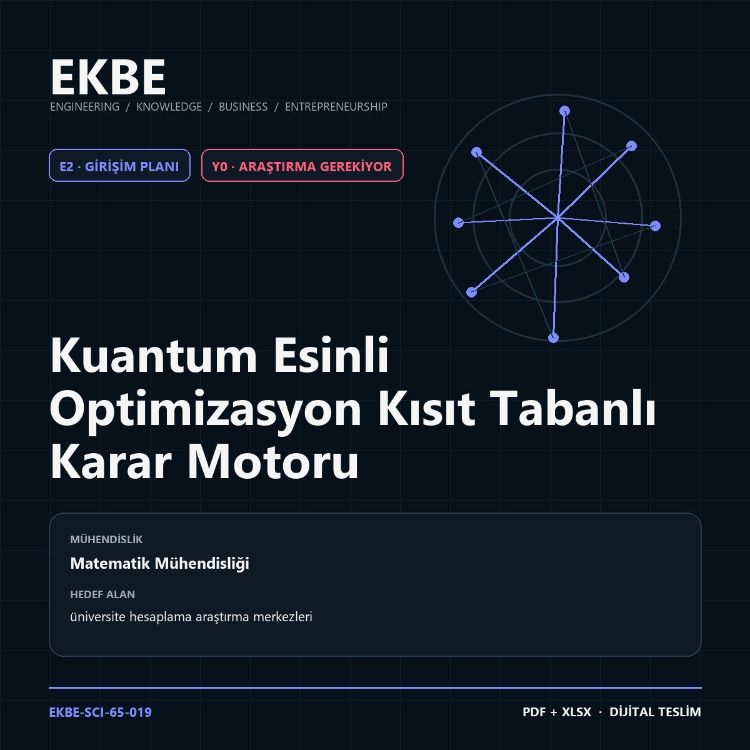 Kuantum Esinli Optimizasyon Kısıt Tabanlı Karar Motoru