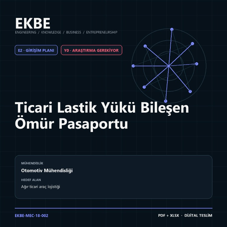 Ticari Lastik Yükü Bileşen Ömür Pasaportu